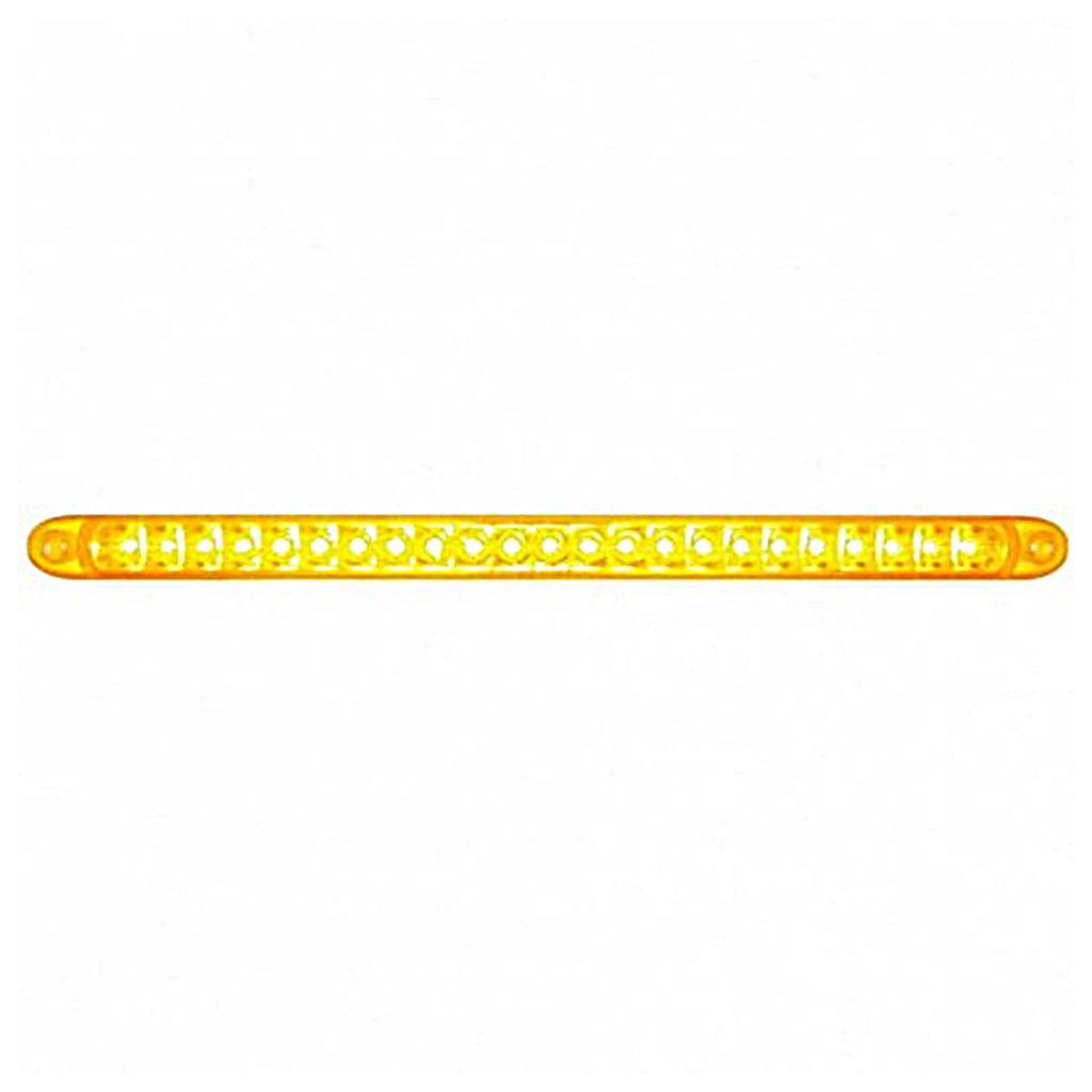 23 SMD LED 17-1/4" Reflector Turn Signal Light Bar Only (Stop, Turn & Tail) - Amber or Red LEDs (Amber, Red or Clear Lens)