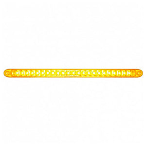 23 SMD LED 17-1/4" Reflector Turn Signal Light Bar Only (Stop, Turn & Tail) - Amber or Red LEDs (Amber, Red or Clear Lens)
