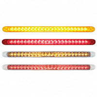 23 SMD LED 17-1/4" Reflector Turn Signal Light Bar Only (Stop, Turn & Tail) - Amber or Red LEDs (Amber, Red or Clear Lens)