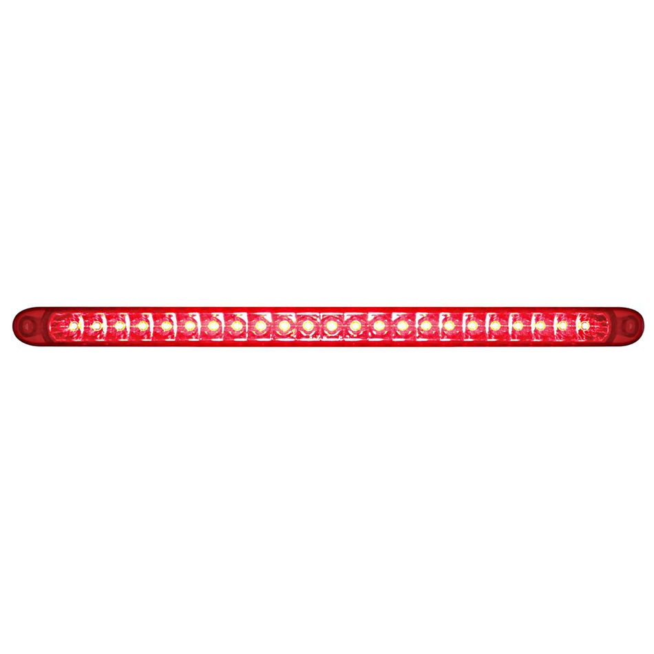 23 SMD LED 17-1/4" Reflector Turn Signal Light Bar Only (Stop, Turn & Tail) - Amber or Red LEDs (Amber, Red or Clear Lens)