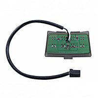 United Pacific - 8 LED Fender Tip Light For Harley Motorcycle - Red LEDs (Smoke Lens)