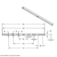 Chrome Top Mud Flap Plate With Two 14 LED 24" Light Bars - Red LEDs (Red, Clear or Chrome)