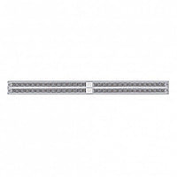 Chrome Top Mud Flap Plate With Four 14 LED 24" Light Bars - Red LEDs (Red, Clear or Chrome Lens)