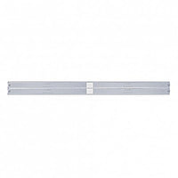 Chrome Top Mud Flap Plate With Four 14 LED 24" Light Bars - Red LEDs (Red, Clear or Chrome Lens)