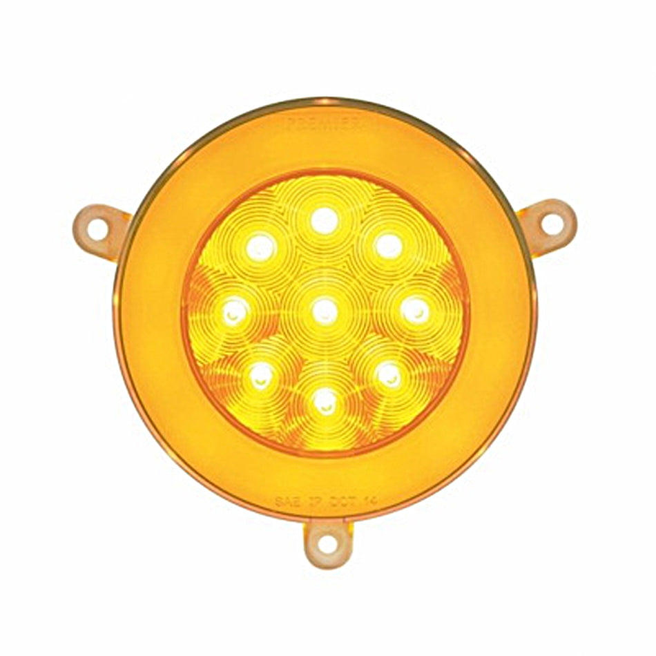 21 LED GloLight Daytime Running Light For 2005-2010 Freightliner Century - Amber LEDs (Clear Lens)