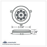 21 LED GloLight Daytime Running Light For 2005-2010 Freightliner Century - Amber LEDs (Clear Lens)