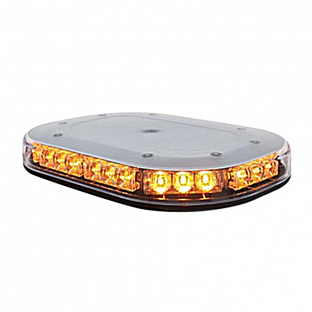 United Pacific - 30 High Power LED Micro Warning Light Bar - Amber LEDs (Amber Lens)