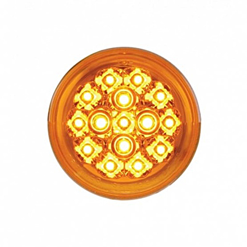 15 LED 2-3/8" Turn Signal Light For Harley Motorcycle - Amber LEDs (Amber, Clear or Smoke Lens)
