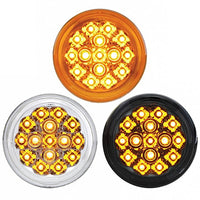 15 LED 2-3/8" Turn Signal Light For Harley Motorcycle - Amber LEDs (Amber, Clear or Smoke Lens)