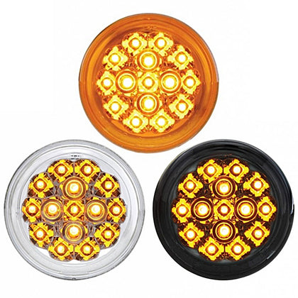 15 LED 2-3/8" Turn Signal Light For Harley Motorcycle - Amber LEDs (Amber, Clear or Smoke Lens)
