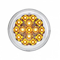 15 LED 2-3/8" Turn Signal Light For Harley Motorcycle - Amber LEDs (Amber, Clear or Smoke Lens)