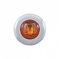 2 LED 3/4" Mini Light With Bezel Clearance/Marker Light - Amber or Red LEDs (Amber, Red or Clear Lens)