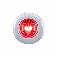 2 LED 3/4" Mini Light With Bezel Clearance/Marker Light - Amber or Red LEDs (Amber, Red or Clear Lens)