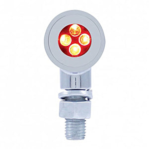 United Pacific - 4 LED Mini Bullet Marker Light - Red LEDs (Clear Lens)