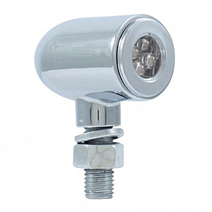 United Pacific - 4 LED Mini Bullet Marker Light - Red LEDs (Clear Lens)