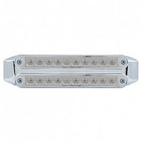 Dual 10 LED 6-1/2" Turn Signal Light Bars - Amber or Red LEDs (Amber, Red or Clear Lens)
