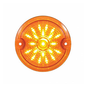 21 LED 3-1/4" Signal Light For Harley Motorcycle With 1156 Plug - Amber or Red LEDs (Amber, Red or Clear Lens)