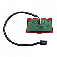 United Pacific - 8 LED Fender Tip Light For Harley Motorcycle - Red LEDs (Red Lens)