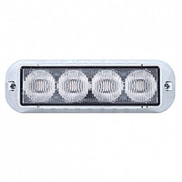 United Pacific - 4 LED Warning Light - Red, White or White & Amber LEDs