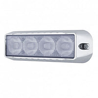 United Pacific - 4 LED Warning Light - Red, White or White & Amber LEDs