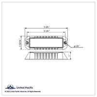 United Pacific - 4 LED Warning Light - Red, White or White & Amber LEDs