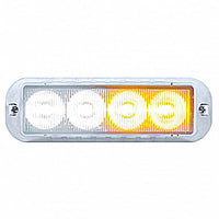 United Pacific - 4 LED Warning Light - Red, White or White & Amber LEDs