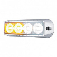 United Pacific - 4 LED Warning Light - Red, White or White & Amber LEDs