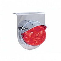 Stainless Light Bracket With 17 LED Dual Function Watermelon Light & Visor - Amber or Red LEDs (Amber, Dark Amber, Red or Clear Lens)
