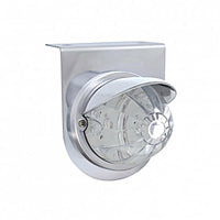 Stainless Light Bracket With 17 LED Watermelon Light & Visor - Amber or Red LEDs (Amber, Red or Clear Lens)
