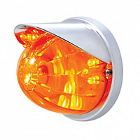 17 LED Watermelon Flush Mount Kit With Visor - Amber or Red LEDs (Amber, Dark Amber, Red or Clear Lens)