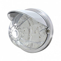 17 LED Dual Function Watermelon Flush Mount Kit With Visor - Amber or Red LEDs (Amber, Red or Clear Lens)