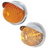17 LED Beehive Flush Mount Kit With Visor - Amber LEDs (Amber or Clear Lens)