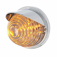 17 LED Beehive Flush Mount Kit With Visor - Amber LEDs (Amber or Clear Lens)