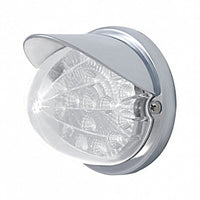 17 LED Reflector Watermelon Flush Mount Kit With Visor - Amber or Red LEDs (Amber, Red or Clear Lens)