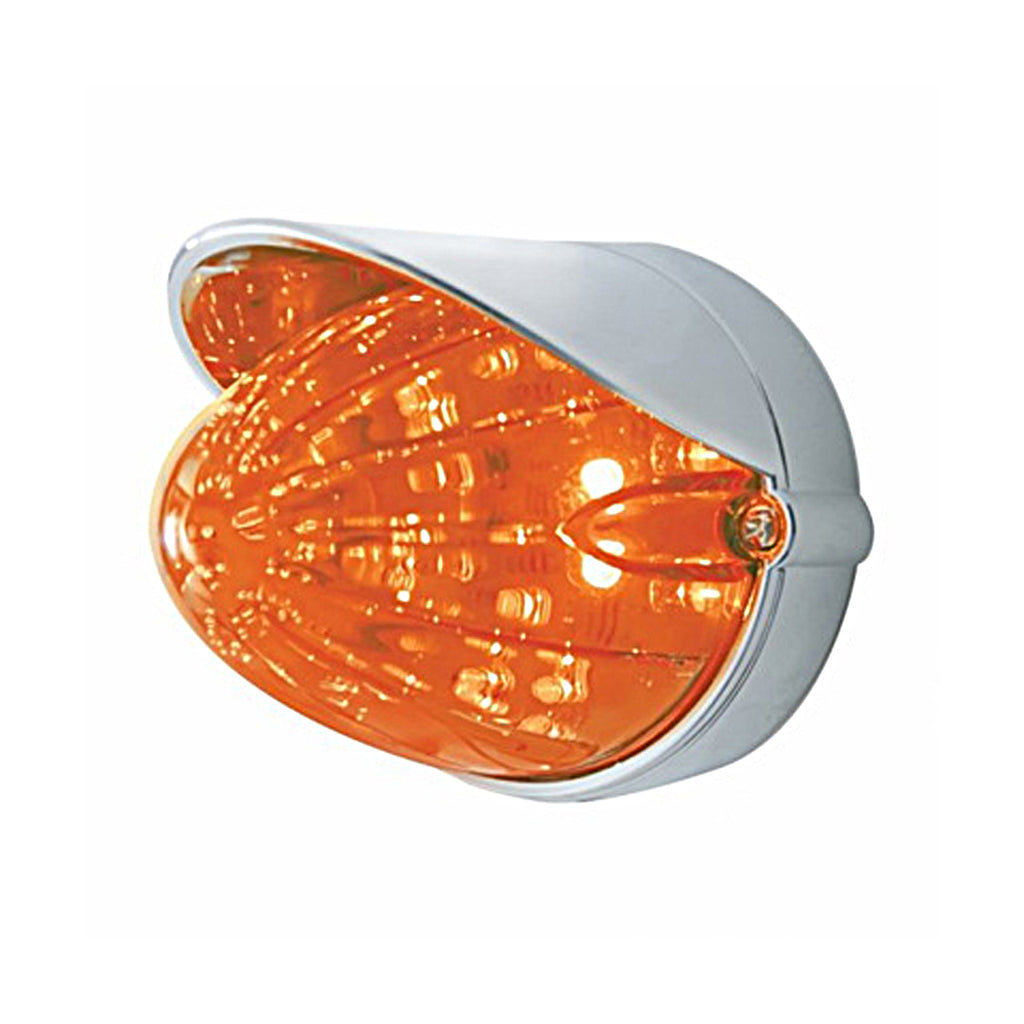 19 LED Watermelon Grakon 1000 Flush Mount Kit With or Without A Visor - Amber LEDs (Dark Amber Lens)