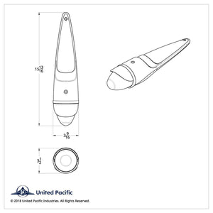 19 LED Watermelon Grakon 1000 Cab Light Kit With Visor (Amber LEDs - Dark Amber Lens)