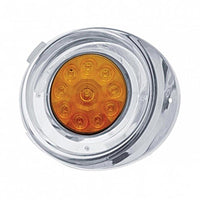 10 LED Freightliner Daytime Running Light Driver or Passenger Conversion Kit w/ Visor - Amber LEDs (Amber or Clear Lens)