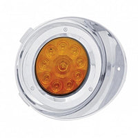 10 LED Freightliner Daytime Running Light Driver or Passenger Conversion Kit without Visor - Amber LEDs (Amber or Clear Lens)