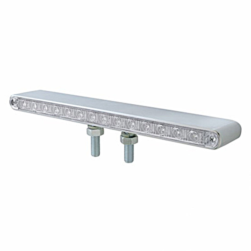 United Pacific - 28 LED 12" Double Face Light Bar - Amber LEDs (Amber, Clear or Chrome Lens)