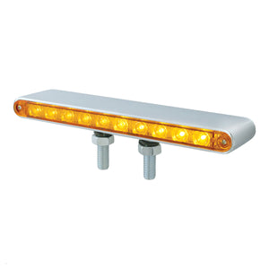 United Pacific - 20 LED 9" Double Face Light Bar - Amber LEDs (Amber or Clear Lens)