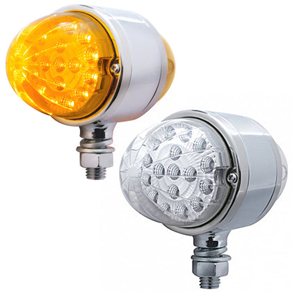 United Pacific - 17 LED Dual Function Reflector Double Face Light - Amber LEDs (Amber or Clear Lens)