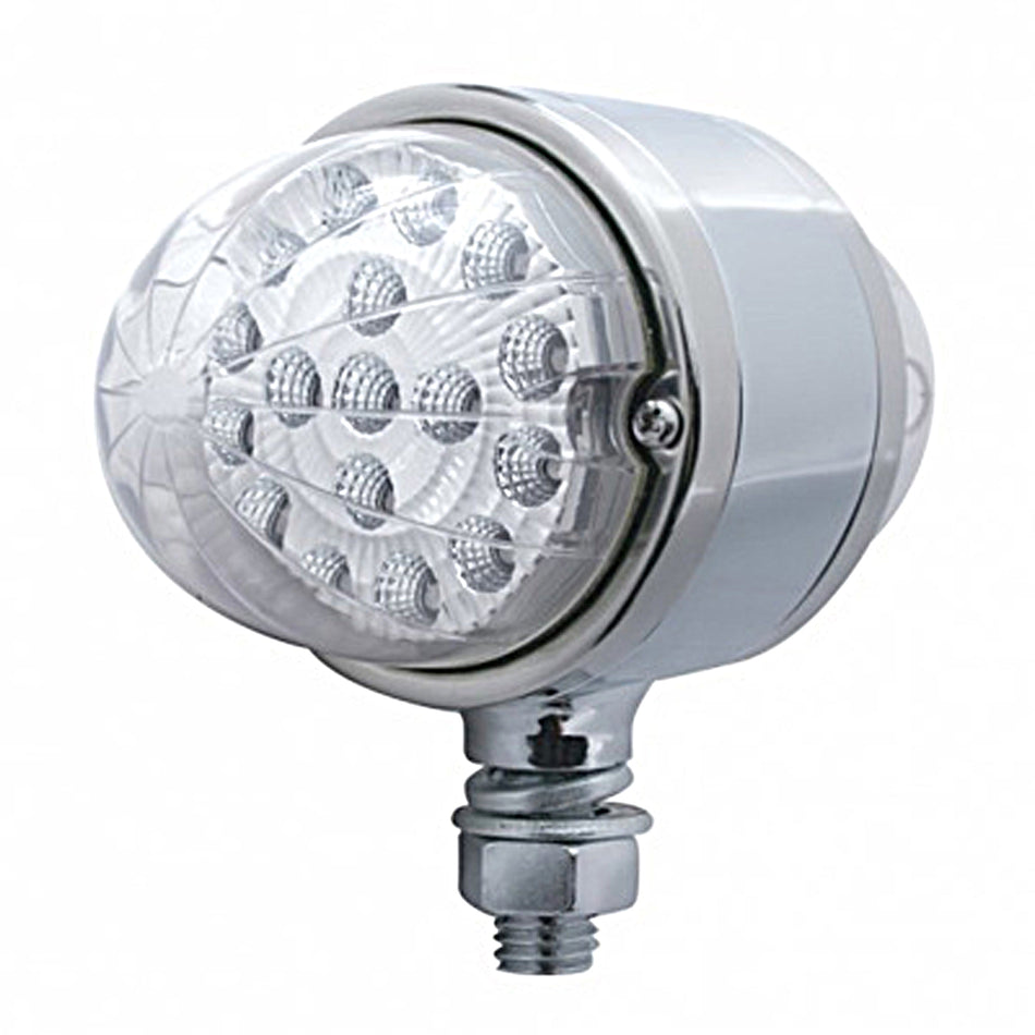 United Pacific - 17 LED Dual Function Reflector Double Face Light - Amber LEDs (Amber or Clear Lens)