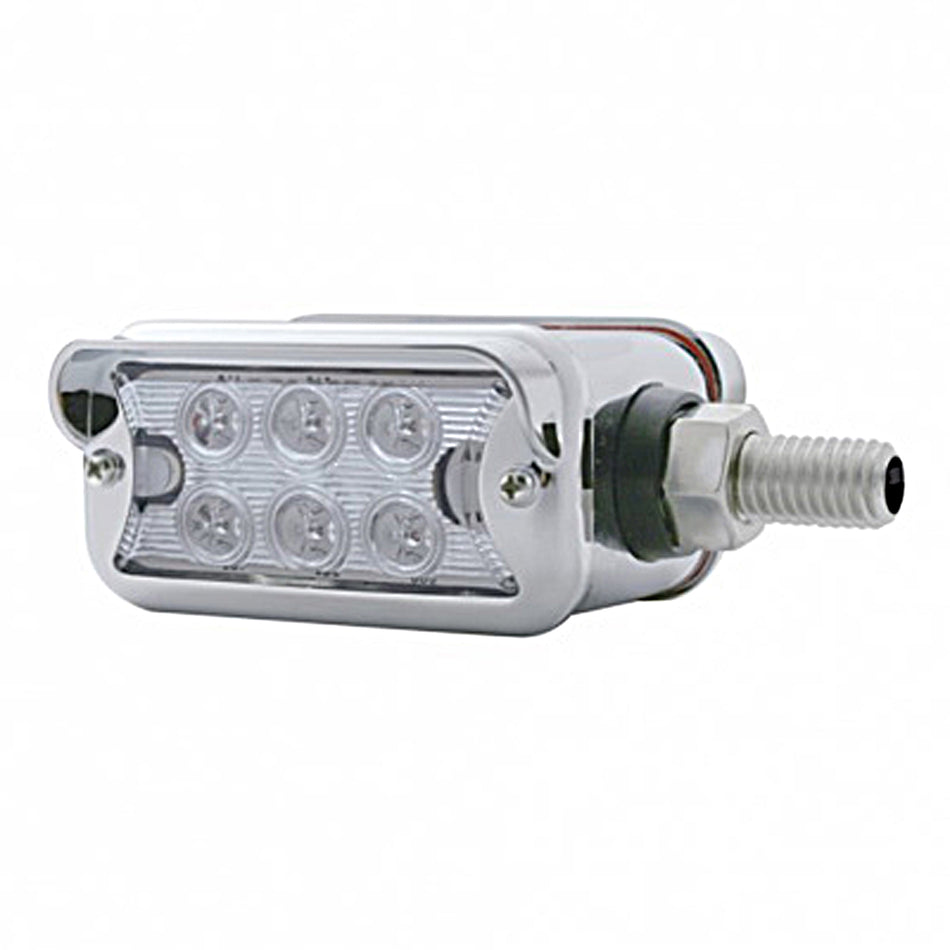 12 LED Dual Function Double Face Light w/ Visor - Horizontal Mount - Amber LED (Amber or Clear Lens)