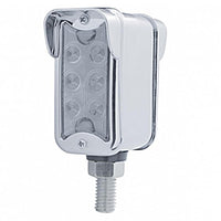 12 LED Dual Function Double Face Light W/Visor - Vertical Mount - Amber LEDs (Amber or Clear Lens)