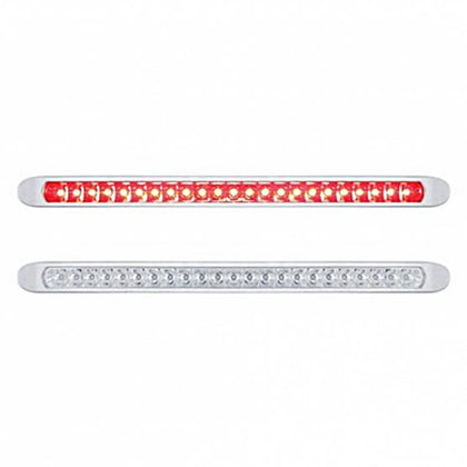 23 LED 17-1/4" Reflector Stop, Turn & Tail Light Bar w/ Bezel - Red LEDs (Red or Clear Lens)