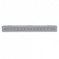 Stainless Light Bracket With 14 LED 12" Sequential Light Bar (Left to Right) - Amber or Red LEDs (Amber, Red or Clear Lens)
