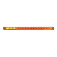 14 LED 12" Sequential Light Bar With Bezel - Amber or Red LEDs (Amber, Red or Clear Lens)