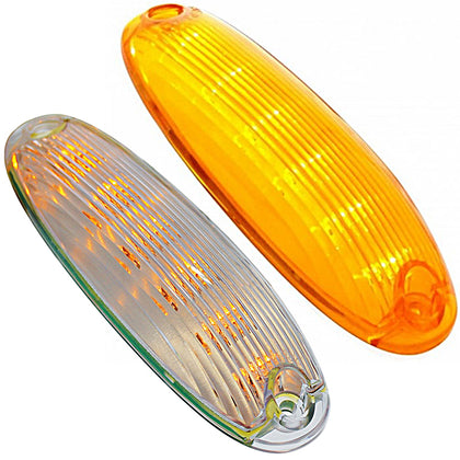 6 Amber LED Cab Light For 2008-2017 Freightliner Cascadia - Amber LEDs (Amber or Clear Lens)