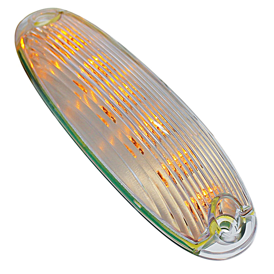 6 Amber LED Cab Light For 2008-2017 Freightliner Cascadia - Amber LEDs (Amber or Clear Lens)