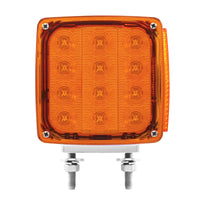 27 LED Double Face Driver or Passenger Side Turn Signal Light - Amber & Red LEDs (Amber & Red Lens)